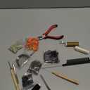 Hair Extension Tools Kit, 600 Silicone Lined Micro Rings, 1 Plier, 2 Hook Needle Pulling Loop, 10 Curved Hair Needle, 4 Metal Hair Clips, 1 Comb, 3 Sewing Threads, 200 Mini Rubber Bands