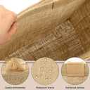 Shappy 8 Pack Burlap Tote Bags with Handles 15.8 x 11.8 x 5.9 Jute Tote Bags with Laminated Interior Reusable Grocery Bag for Women Bridesmaid Wedding Gift DIY Art Crafts Decoration Beach