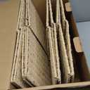 Foldable Storage Cube Bins Set of 4, Paper Woven Square Baskets, Natural, 11" x 11" x 11"