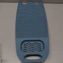 Wash Board, Washboard for Hand Washing Clothes, Plastics Laundry Scrub Board Household With Holder Portable (A-Navy blue)