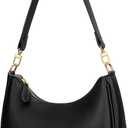 KKXIU Shoulder Bag for Women Cute Hobo Purses and Handbags Retro Clutch Underarm Purse (Black)