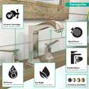hansgrohe Metropol Classic Classic 2-Handle 3-Hole 8-inch Tall Bathroom Sink Faucet in Polished Nickel, 31331831