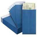 Mr. Pen- Money Envelopes for Cash, 6.5" x 3.5", 100 Pack, Blue Kraft Paper, Cash Envelopes for Money