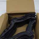 Donext Plastic Hangers with 360 Swivel Metal Hook, Heavy Duty Clothes Hangers, Durable Closet Hangers for Shirt, Coat and Dress (30 Pack, Black)