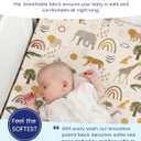TotAha Jungle Animal Crib Sheets for Girls Boys 2 Pack, Fitted Baby Crib Sheet Neutral for Standard Crib Mattress & Toddler Bed Mattress (52"x28"), Ultra Soft Baby Sheets