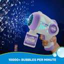 JOYIN 2 Kids Bubble Guns with 4 Bottles Solution, Automatic Bubble Machine Gun with 8 Holes for Kids, Adults, Summer Toys, Easter Basket Stuffers, Birthday Gift, Party Favors-PurplePink