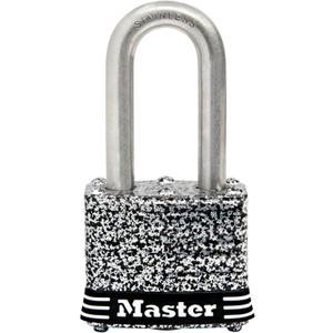 Master Lock 3SSKADLF Stainless Steel Outdoor Padlock with Key, 1 Pack