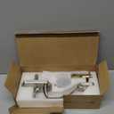 Exterior Door Handles, Front Door Handle, Entry Door Handle Adjustable Bottom, Entrance Door Handle, Lower Half Grip, Reversible Lever for Front Door, Satin Nickel