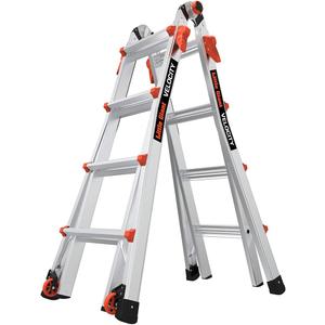 Little Giant Ladders, Velocity with Wheels, M17, 17 Ft, Multi-Position Ladder, Aluminum, Type 1A, 300 lbs Weight Rating, (15417-001)