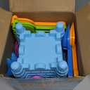 KUBUSFLY Beach Toys for Toddlers, Sand Castle Toys with 2 Sand Bucket, 2 Mesh Bag, 4 Shovels & Molds, Travel Sand Toys for Beach Sandbox Toys for Toddlers Kids Baby Boys Girls Age 3-10