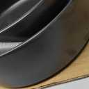 Stone Lain Celina Stoneware 2-Piece Serving Bowl Set, Black Bowls, Minimalist Dinnerware, Dish Set, Tall Rim, Microwave & Dishwasher Safe, Casual Tableware