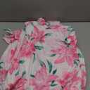 Mommy and Me Matching Dresses Summer Floral Boho Ruffled A-Line Beach Maxi Dress with Pockets (US, Alpha, Small, Regular, Pink)