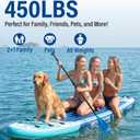 Inflatable Stand Up Paddle Board, 11' x 33" x 6" Extra Wide SUP with Premium Accessories, Non-Slip Deck ISUP for Adults, Youth, Fishing, Yoga, Floating on Ocean & Lake