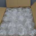 JOLLY CHEF 12 oz 40 Pack Gold Plastic Wine Glasses Stemless, Shatterproof, Unbreakable, Crystal, Disposable Plastic Wine Cups for Party, Halloween, Christmas, Thanksgiving