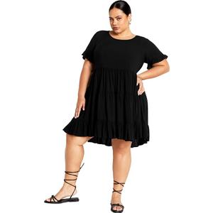 Ovokcina Dress Black Women , Size XL