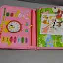 Gojmzo Busy Board Montessori Toys for Toddler Girl Birthday Gifts, Busy Book Sensory Toys for Toddlers, Learning Educational Toddler Travel Activities