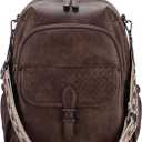 Backpack for Women,RAVUO Faux Leather BackPack Purse Ladies Shoulder Daypack and Satchel Bag for Work Travel University,Coffee