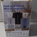 6L Humidifiers for Bedroom Large Room Home, Cool and Warm Humidifier for Baby and Plants Mist Top Fill Desk Humidifiers Essential Oil Diffuser, Quiet with Adjustable Mist,360°Nozzle-White