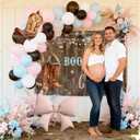 Boots or Bows Gender Reveal Decorations Banner Balloon Cake Cupcake Toppers for Western Cowgirl Gender Reveal Decorations He or She Decor