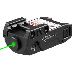 Votatu H3L-G Green Laser Sight, Aluminum Ultra Low Profile Picatinny Mount Green Dot Sight, Strobe Mode Available, Magnetic USB Rechargeable and Ambidextrous Control (Black)