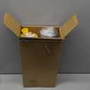 Masthome Sponge Mop, Roller Sponge Mop with 3 Absorbent PVA Mop Refills, Self Squeeze Sponge Mops and Stainless Steel Handle, PVA Sponge Mops for Floor Cleaning (Yellow)