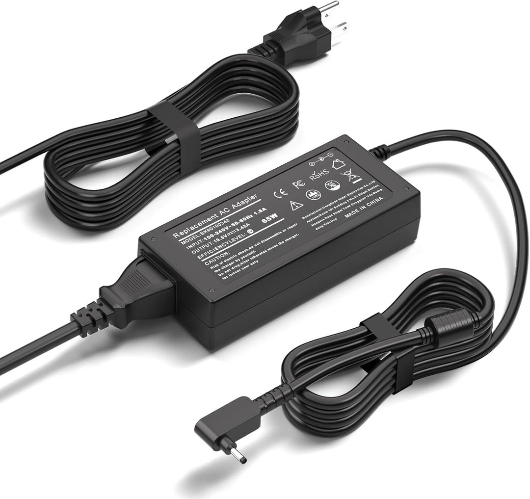 Tikon N20C5 N20C4 N22C6 N15Q8 65W Laptop Charger Compatible with Acer Aspire 5 3 A515-44 A515-45 A515-46 A515-54 A515-54G A515-55 A515-56 A514-54;A315-24P A315-24PT A315-58 A315-59 A315-23 A314-23P