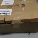 Hyuduo Wall Sconces Set of 2, Dimmable Bathroom Vanity Lights with White Shades, E26 Hardwired Wall Lamps for Mirror Cabinet, Gold Finish Modern Wall Lights