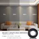 Lightdot 6 Inch Recessed Lighting 6 Pack Black, 12W Dimmable LED Downlight 3CCT Selectable (3000K/4000K/5000K), Anti-Glare Slim Canless Ceiling Light, Fixed 6 Pack