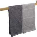 TocTen Bath Towel Rack - Square Base Thicken SUS304 Stainless Steel Towel Bar for Bathroom, Bathroom Accessories Towel Rod Heavy Duty Wall Mounted Towel Holder. (Brushed Gold, 24)