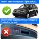Cargo Cover for Subaru Forester Accessories 2014-2016 2017 2018 with Back Curtain Rear Trunk Shade Cover (Manual Tailgate) (Not fits for Power Rear gate)