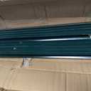 URBANVISTA 10 Pack Metal Fence Posts, 4 FT Heavy Duty U-Post, Green Garden Stakes, No-Dig Post Anchors for Wire Fences, Temporary Fencing, Electric Fence, and Corner Support