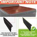 TripleAliners Truck Mat Compatible with 2009-2018 Ram 1500&2500/3500HD 2009-2026&Classic 19-24 Standard Tailgate Accessories, Tailgate Mat Custom Fit All Weather Pickup Liner, w/Tailgate Cap Protector