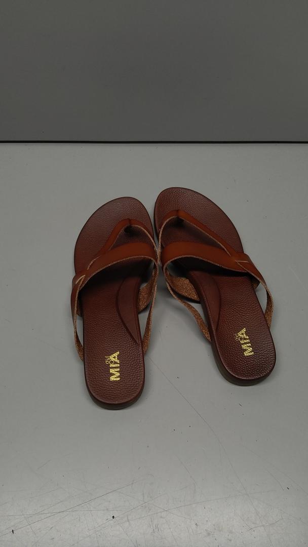 MIA Women's Yelena Wedge Sandals, Size 9.5