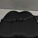 Lumbar Support Pillow for Car and Office Chair, Back Support Pillow for Car Seat, Memory Foam Back Cushion for Low Back Support and Pain Relief (Black)