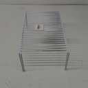 iPEGTOP Kitchen Cabinet Storage Shelf Rack, Set of 2 Large (15.7 x 9.4 Inch) Rustproof Metal Wire Shelves Spice Shelf Rack Cupboard Organizer for Pantries Countertops Utensils Organization, White