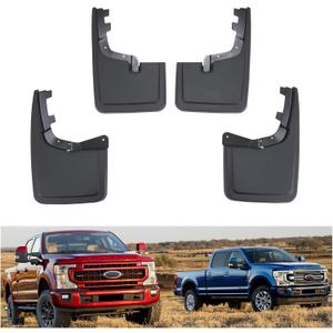 Kiwi Master Mud Flaps for 2021-2026 Ford F-150 (Without Fender Flares), OEM Replacement # ML3Z-16A550-AA, ML3Z-16A550-BA, Heavy Duty Mud Guards, Front & Rear Splash Guards, No Drill, 4 Pcs Set