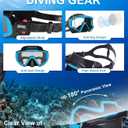 Aegend Snorkeling Gear for Adults Youth Kids, Snorkel Mask with Top Dry Valve - Panoramic View Anti-Leak and Anti-Fog with Mesh Bag for Snorkeling, Scuba Diving, Freediving & Swimming
