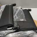 Alpcour Bleacher Seat with Backrest  Premium Stadium Seating for Bleachers: Cushioned, Foldable & Padded Stadium Seat Chair with Arms & Pockets  Perfect for Football & Basketball Games (Black)