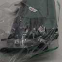 Stadium Seat for Bleachers with Back Support and Wide Padded Cushion Stadium Chair - Includes Shoulder Strap and Cup Holder (Green,2 Pack)