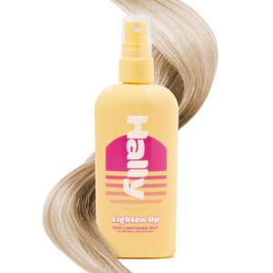 Hally Hair Lighten Up - Hair Lightening Spray for Blondes | Gradually Lightens 2-3 Shades | Sun & Heat Activated Highlight Spray | Vegan, Ammonia-Free | 3.4 oz bottle