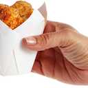 Juvale Tulip Cupcake Liners - 100-Count White 2.2x3.15 in Parchment Paper Baking Cups - Jumbo Tulip Cupcake Papers & Muffin Liners for Wedding, Birthday Party & Baby Shower