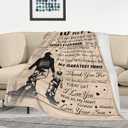 Dad Gifts from Son, Birthday Gifts for Dads Blanket 60"x50", Best Father Gift, Bonus Dad Gift Ideas for Father's Day Valentine's Day Anniversary Christmas, to My Dads Throw Blankets (Beige)
