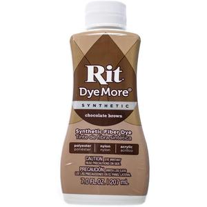 Rit DyeMore Single Bottle 7 Oz. Synthetic Liquid Fiber Dye for Clothing, Dcor, and Crafts  Chocolate Brown