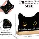 2 x Black Cat Decor Halloween Cat Bathroom Decor Can I Interest You in a Butt Napkin Funny Bathroom Acrylic Decors Sign Cat for Home Bathrooms Halloween Christmas