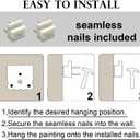 OIQArtOIQ Vintage Landscape Canvas Wall Art Framed Natural Scenery Painting Artwork Prints France Country Wilderness Farmhouse Decor Pictures Kitchen Bedroom Living Room Bathroom (8x10 in, Garden Green)