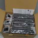 DAMAYCA 12 Pack Solar Lights Outdoor Waterproof for Garden Walkway Pathway Lawn Yard Decorative Modern Landscape Lighting. (Warm White Light, 12)