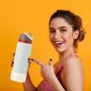 3 x 2PCS Diamond Silicone Boot for Owala Water Bottle, Anti-Slip Protective Sleeve for Owala Twist,FreeSip and Flip Stainless Steel Water Bottle, BPA-Free, Dishwasher Safe, Accessories (32 Ounces, Transparent Gold)