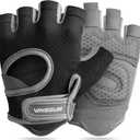 VINSGUIR Workout Gloves for Women and Men, Breathable Weight Lifting Gloves for Gym Exercise, Fitness, Training, and Cycling, with Excellent Grip and Cushion Pads (Medium, Black)