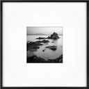 MCS Master & Co. Foundry Metal 18x18 Matted Picture Frame with 8x8 Photo Display, Black Vertical & Horizontal Wall Hanging Frame for Photos & Artwork (1-Pack)