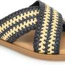 XOXO Women's Melly Flat Sandal 6.5